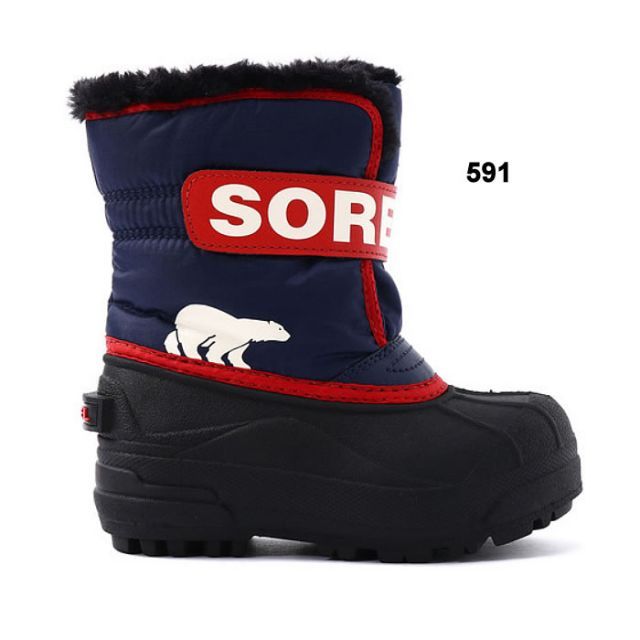 キッズ ソレル スノーブーツ | キッズスノー PRINT防水 種類8:591/Y12(17cm) ソレル キッズ スノーブーツ sorel スノーコマンダー Snow Commander (NC1960) ジュニア ユース ブーツ 防寒靴 寒冷地 防寒ブーツ 子供用 靴 (