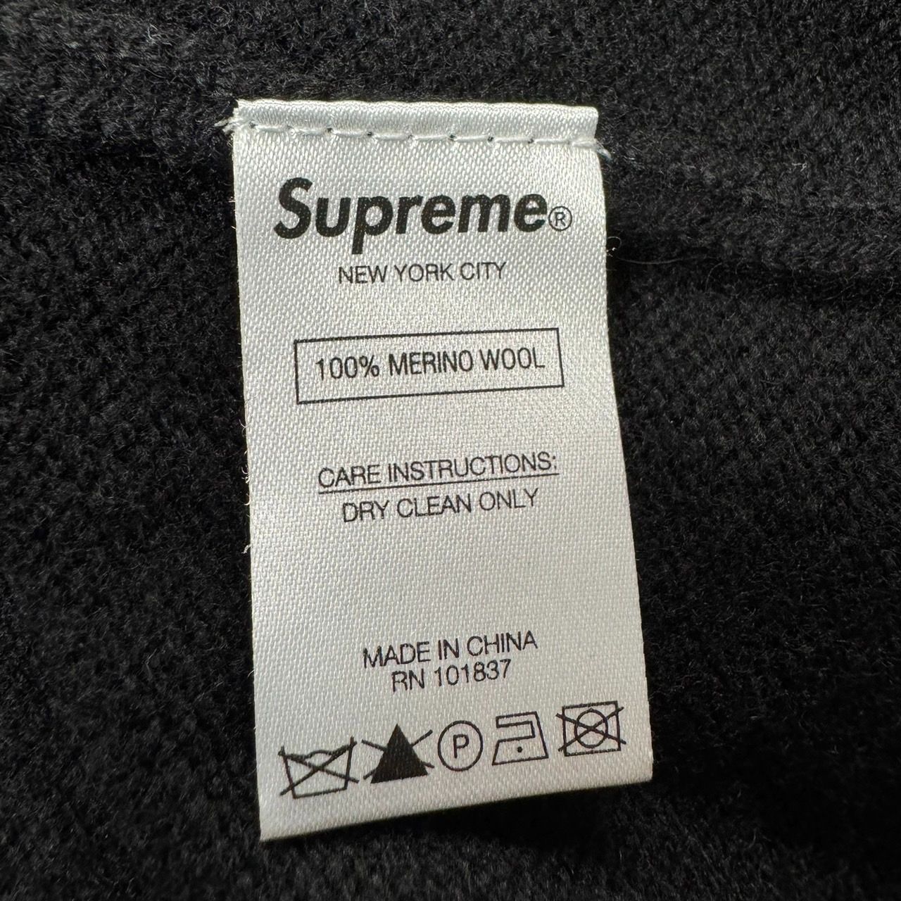 21SS Supreme Inside Out Logo Sweater Wool Black XLサイズ ...