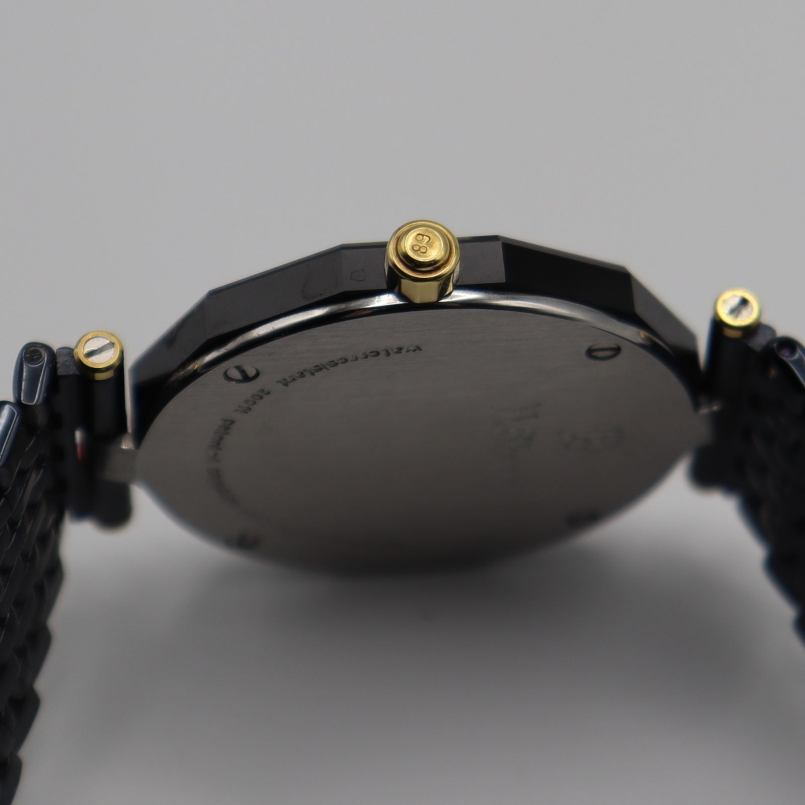 良品 電池新品 アガ・スターン H.Stern クォーツ 1Pダイヤ 18K+SS