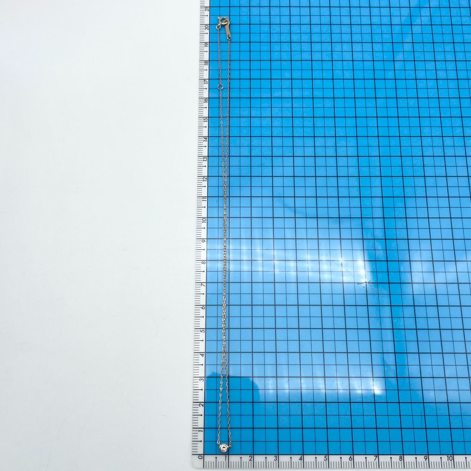 4℃ K18 フクリン 一粒ダイヤモンド ネックレス/24-4081 - メルカリ 