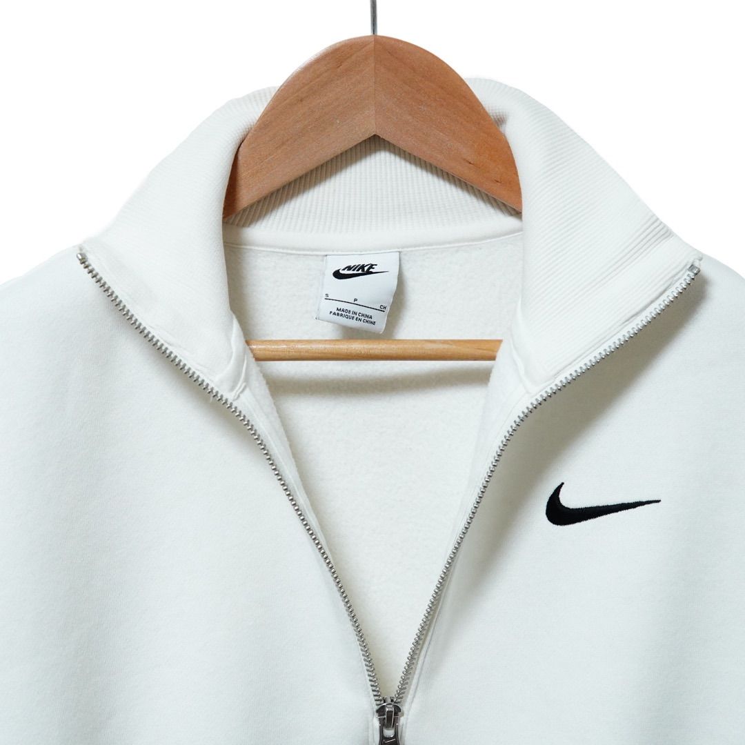 ナイキ クロップド丈 スウェット M-L相当 ホワイト 00s NIKE ソロ