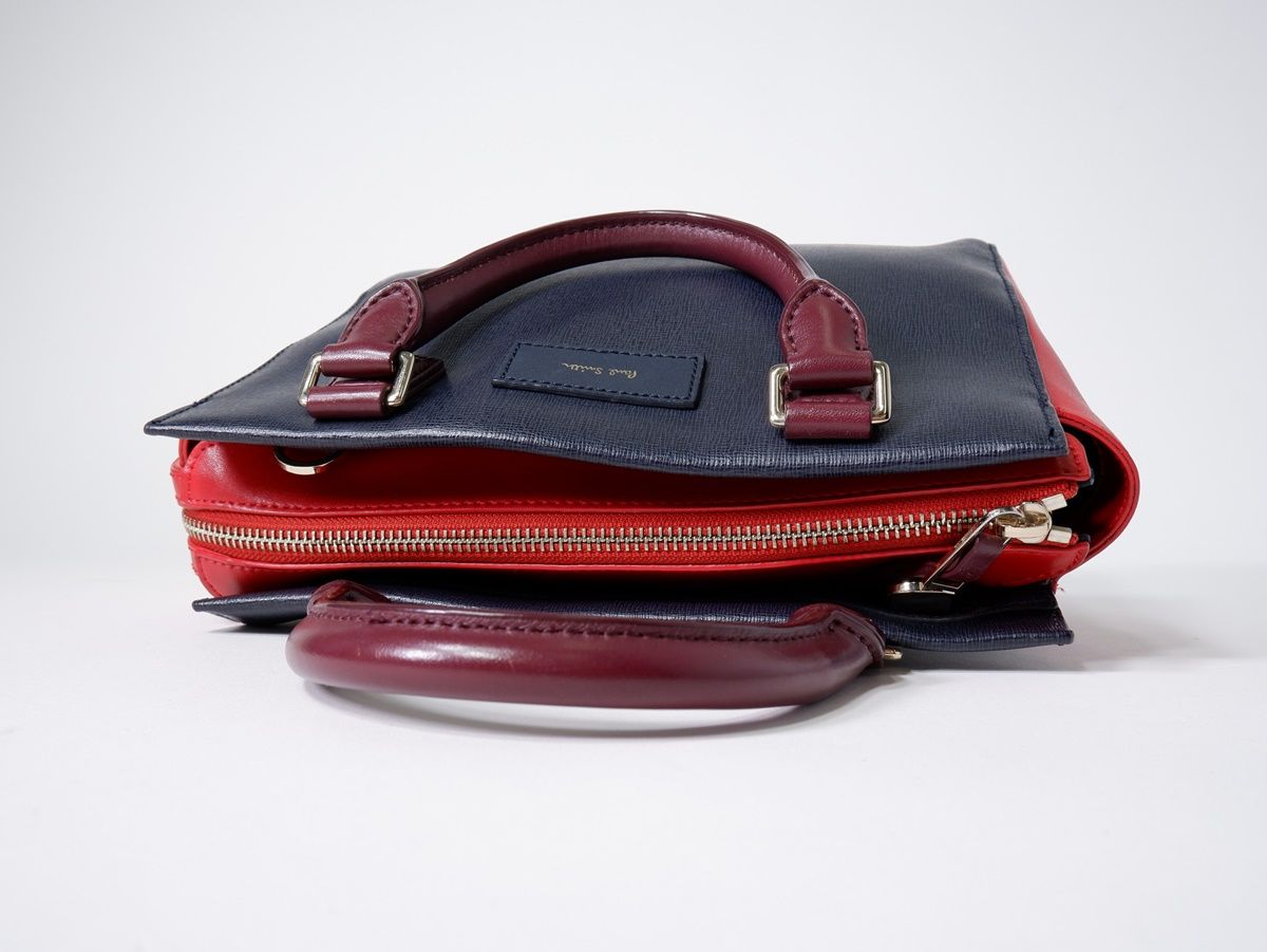 【美品】Paul Smith ハンドバッグ　レザー Paul Smith - Paul Smithポールスミス カラーブロックレザー2WAY