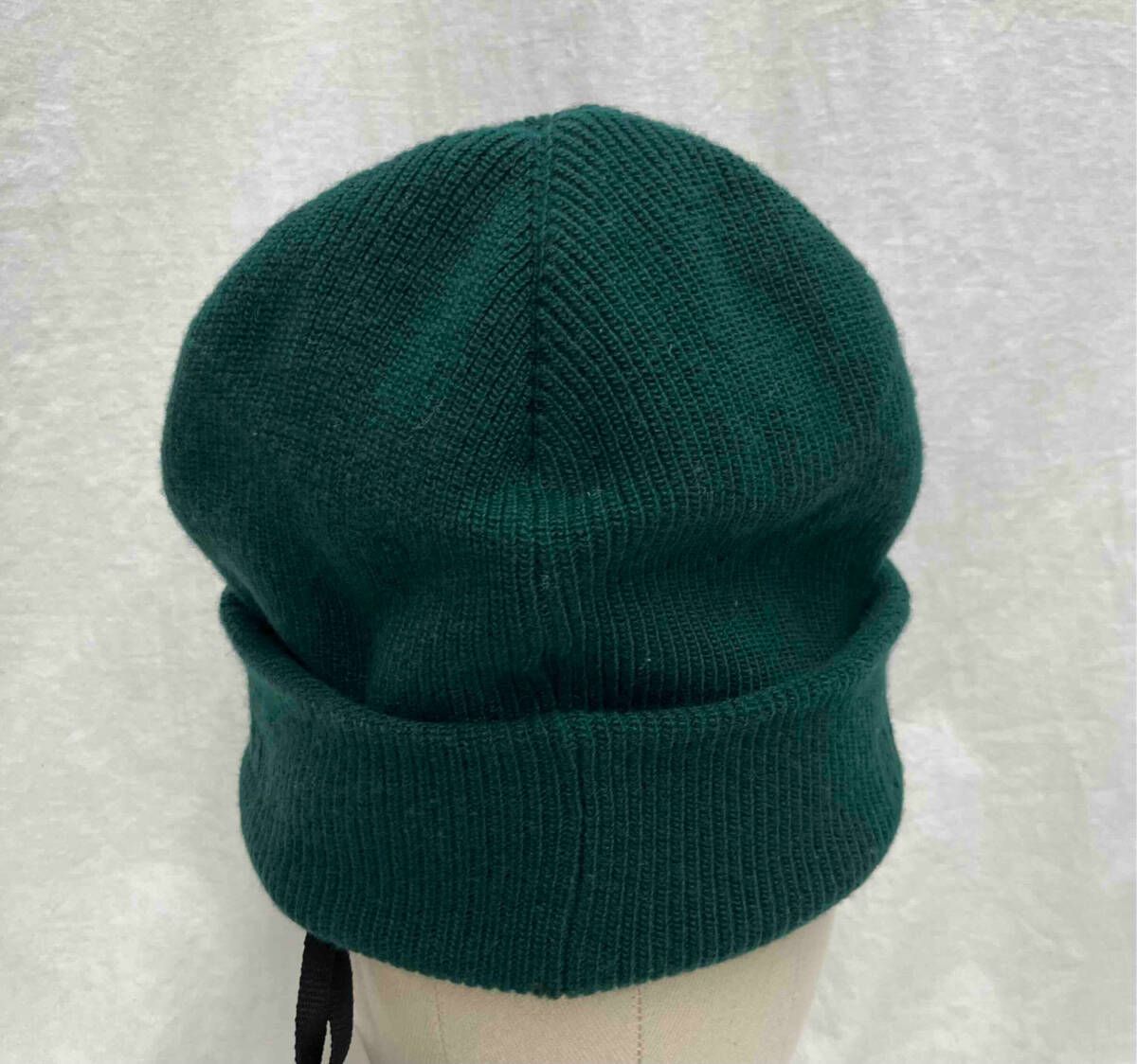 【みどり】モンクレール ニット帽 中古・古着通販】MONCLER (モンクレール) ニット帽 オリーブ 未使用品
