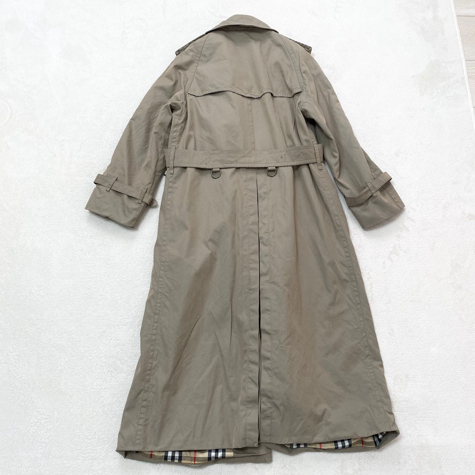 バーバリーズ トレンチコート ノバチェック ベルト完備　ベージュ サイズ50 極美品】バーバリー トレンチコート ベルト ノバチェック