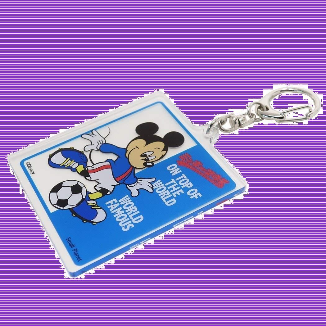 ミッキーマウス サッカー キーホルダー - 記念グッズ