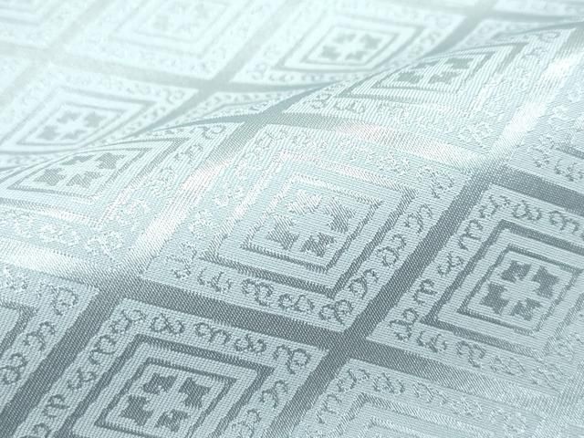  平和屋着物 上 男性 色無地 紋付き羽織セット キングサイズ 千草鼠色 花菱地紋 舞台衣装 洗える着物 s 5 着物セット 着物 浴衣