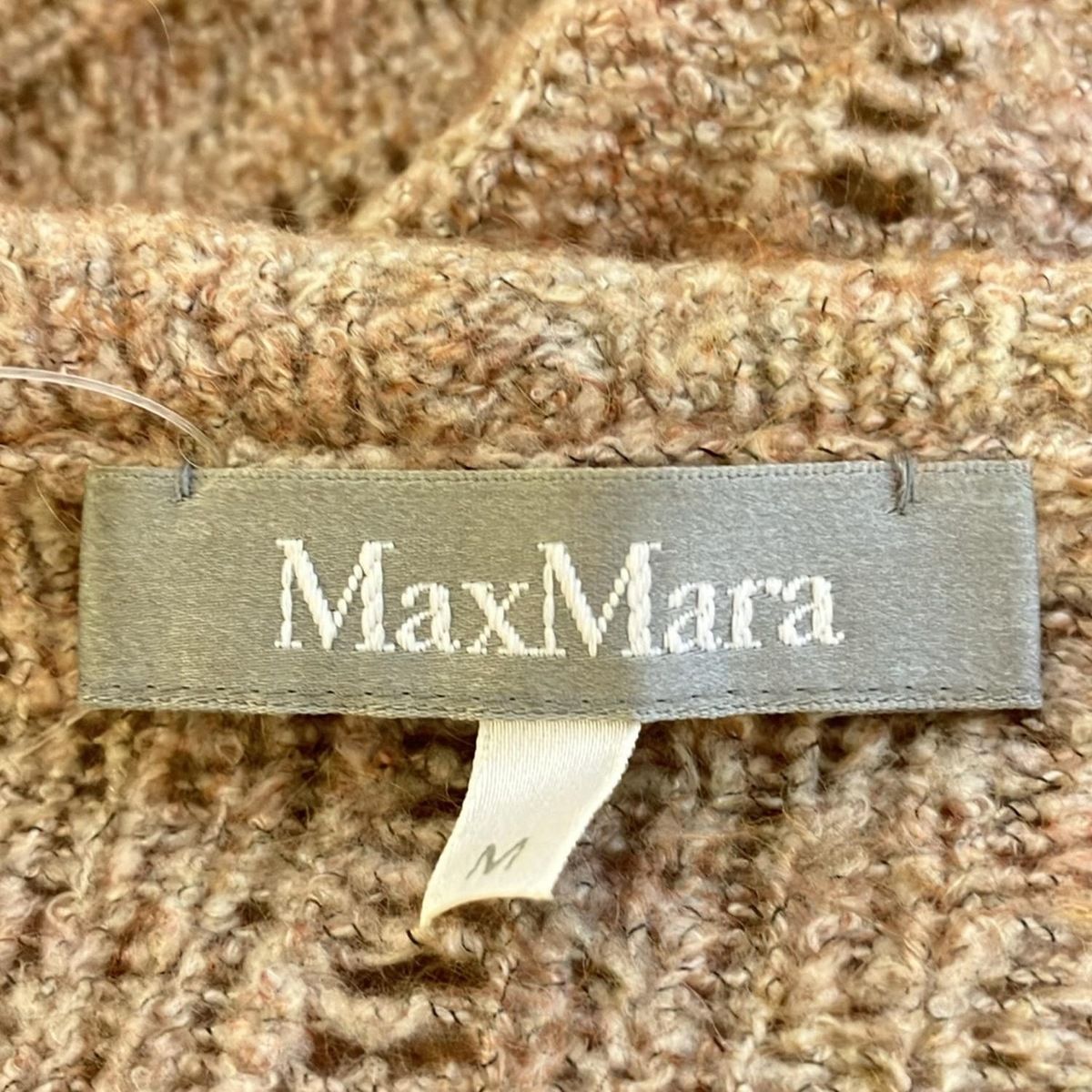 Max Mara - Max Mara(マックスマーラ) カーディガン サイズM レディース - ライトブラウン×ベージュ×マルチ 長袖 Max Mara(マックスマーラ) カーディガン サイズM レディース