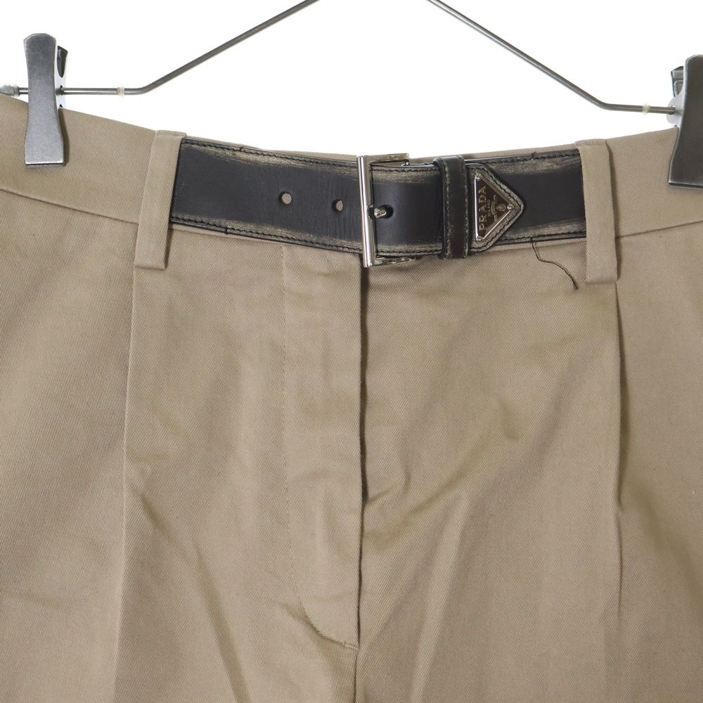 PRADA (プラダ) 23SS トライアングルロゴプレート レザーベルト付き  