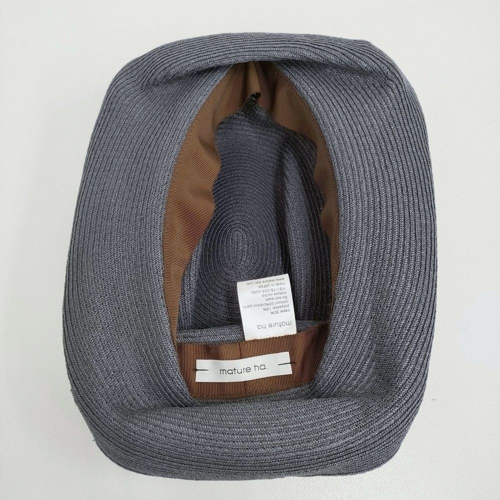 mature ha BOXED HAT ボックスハット 11cm brim ハット