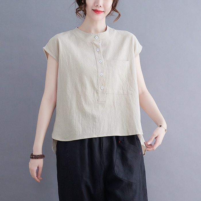 ブラウス レディース 夏 リネンシャツ 薄手 麻 フレンチスリーブ 半袖 ブラウス Tシャツブラウス 春夏 ス シンプル カジュアル ナチュラル ブラウス レディース 夏 リネンシャツ 薄手 麻 フレンチスリーブ