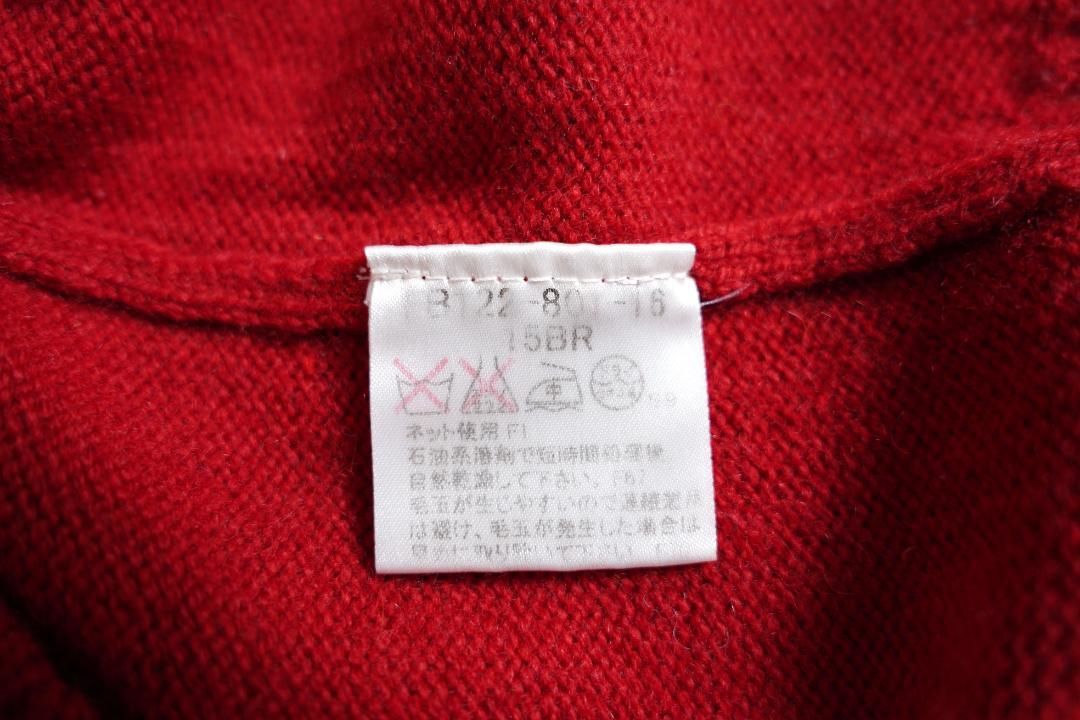 661y*大きい15号 バーバリーロンドン ウールカシミヤ混 Vネックニット