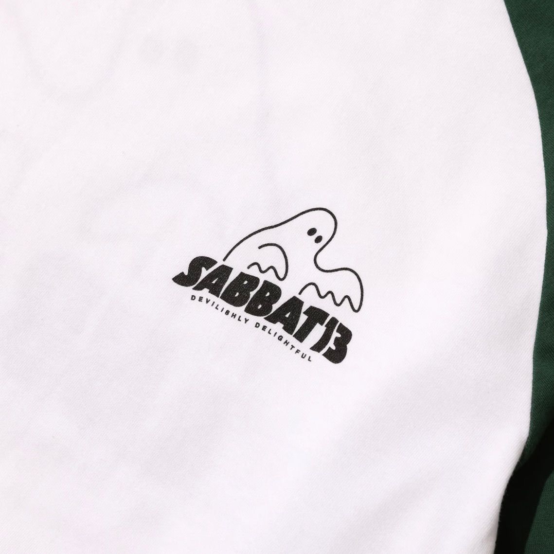 【SABBAT13】ロンT "SPOOK LOGO RAGLAN L/S T" / GREEN Lサイズ