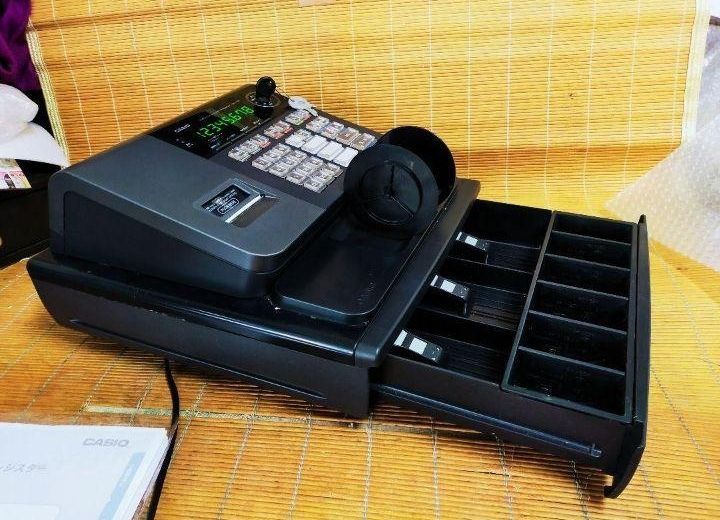 カシオレジスター　SE-S30　人気機種　送料無料　811001 Amazon.co.jp: カシオ レジスター 8部門 小型ドロア SE-S30-BK