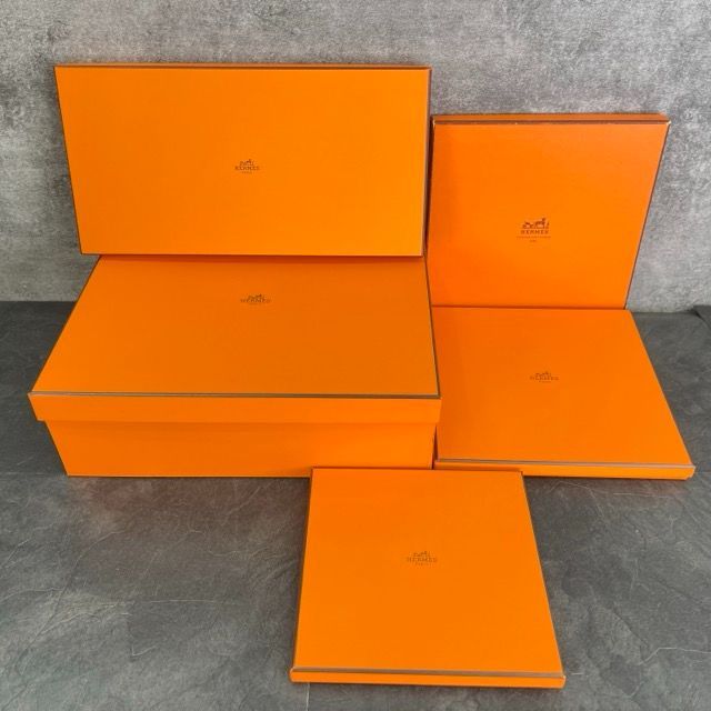 エルメス　空箱　セット HERMES エルメス 空箱 5点セット 化粧箱 オレンジボックス 空き