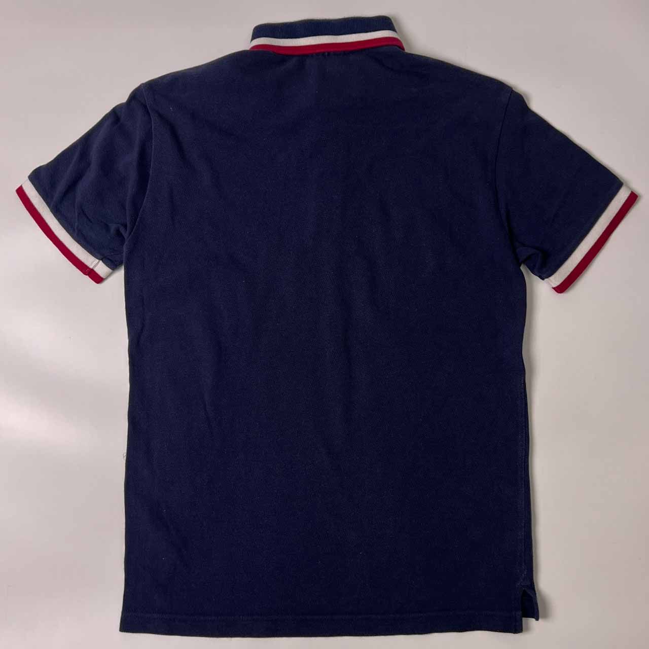 希少　USA製　LACOSTE　鹿の子　ポロシャツ　ラコステ　紺　S（日本のM位 LACOSTE ラコステ EXCLUSIVE EDITION 鹿の子 半袖 ポロシャツ 3