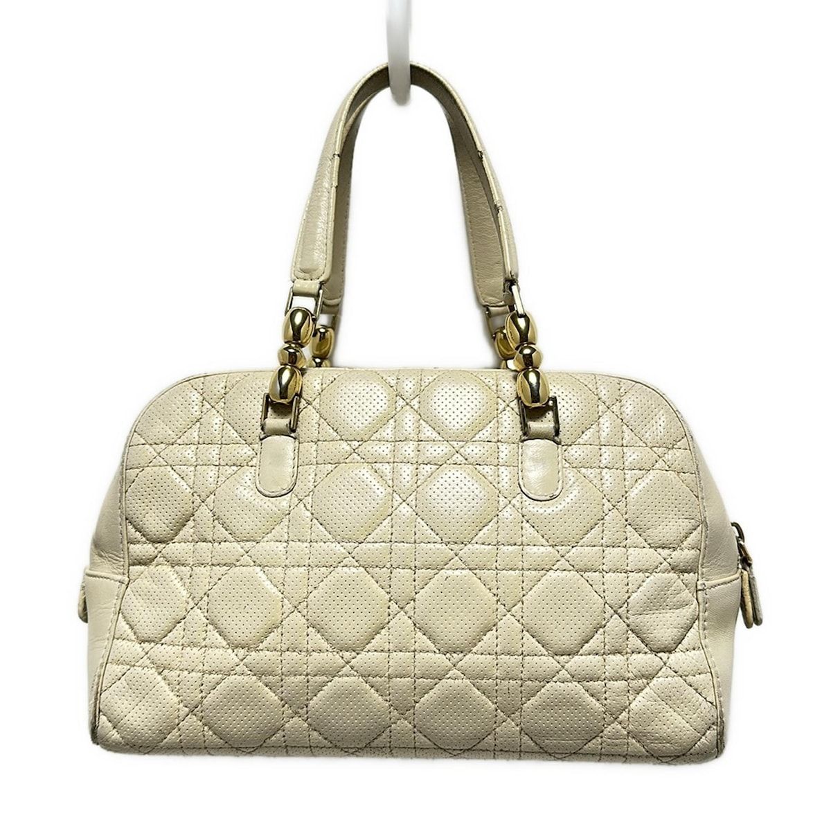 Dior ベージュ キルティング ハンドバッグ NCL44561