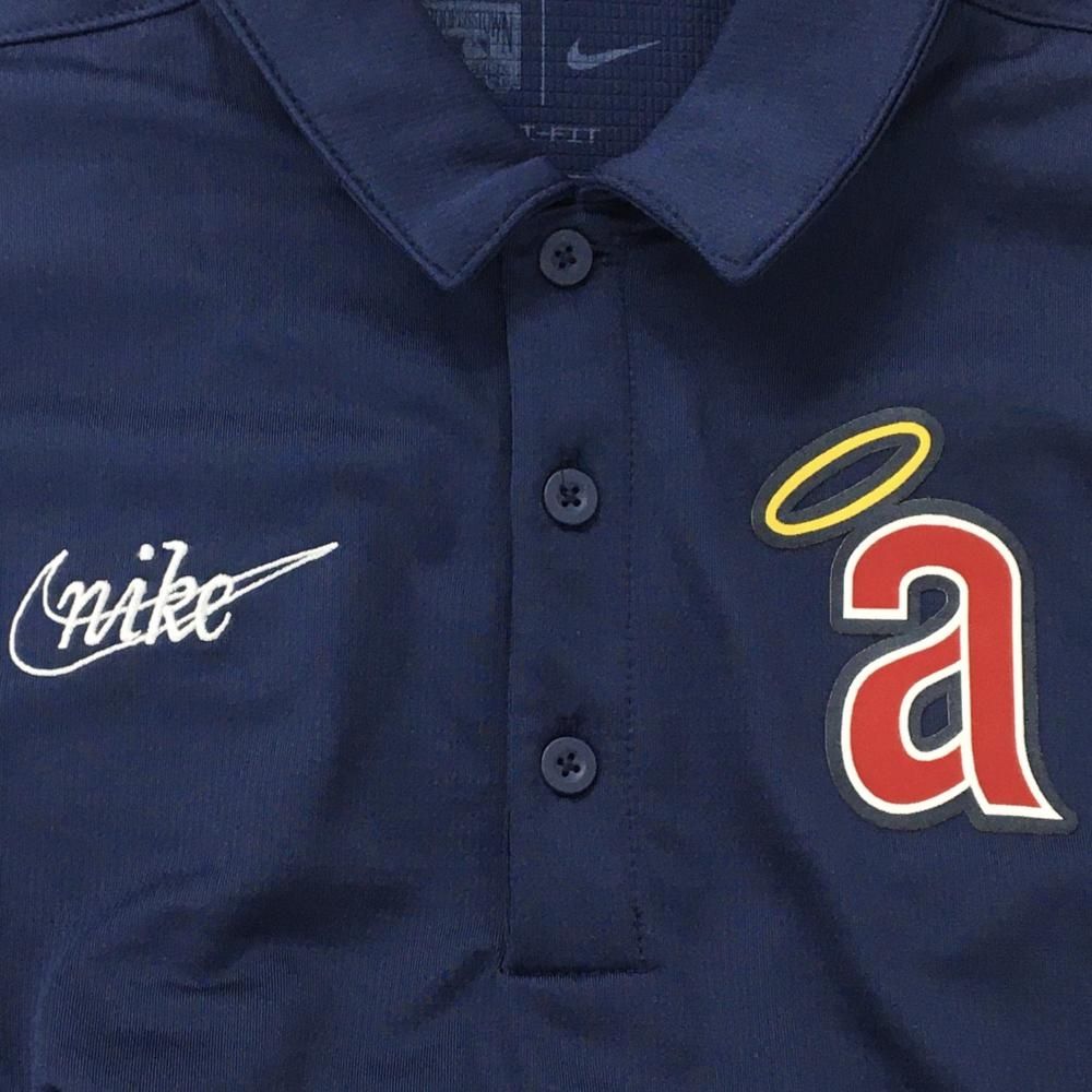 超美品】ナイキ 半袖ポロシャツ ネイビー COOPERSTOWN DRI-FIT