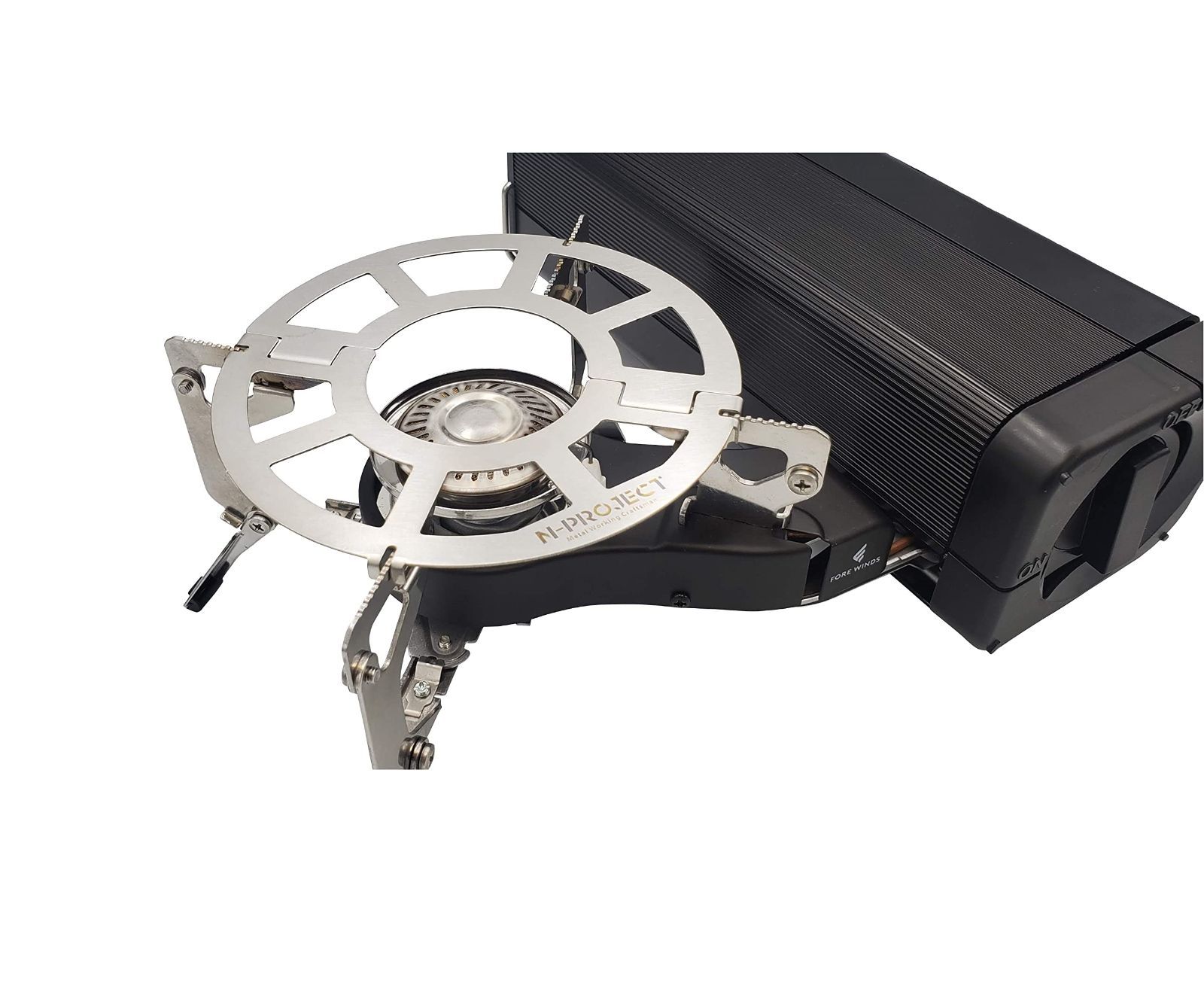 新着商品 WINDS FORE FW-FS01 分割式五徳 フォールディング キャンプ ストーブ ステンレス 五徳 N-project