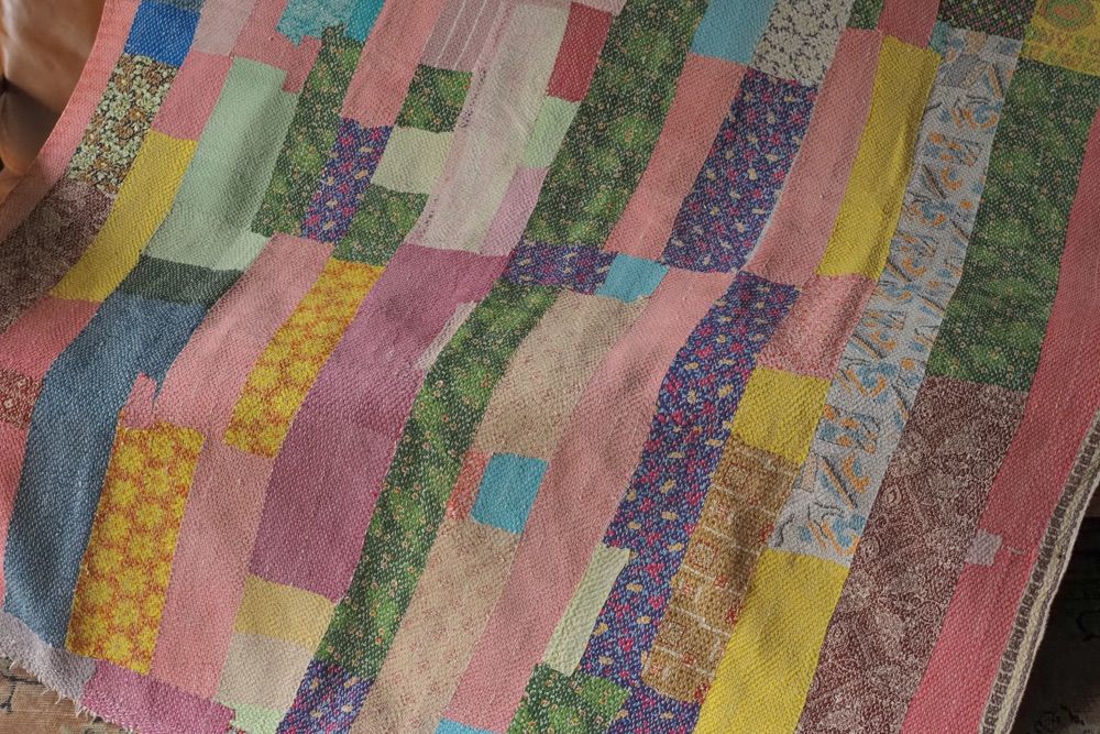 ヴィンテージカンタキルト＜F＞ India・ラリーキルト ・カンタクロス