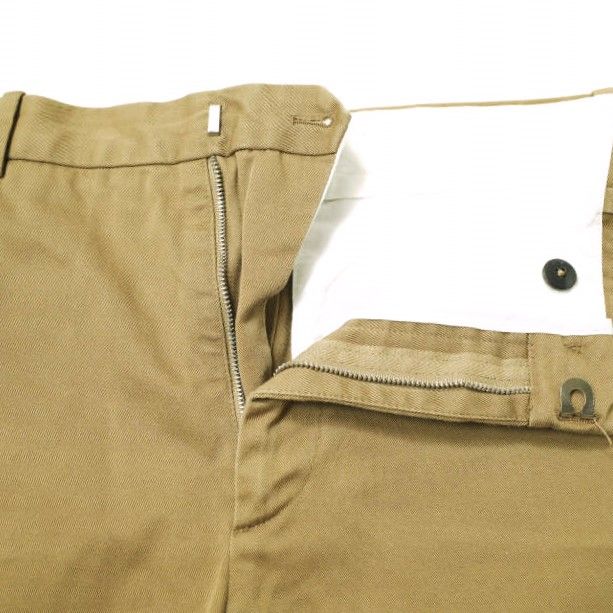 JIL SANDER ジルサンダー 18AW イタリア製 Cotton Twill Trousers コットンツイルトラウザーズパンツ  JSUN310131MN24310082 46 BEIGE テーパード チノ ボトムス g15425 - メルカリ