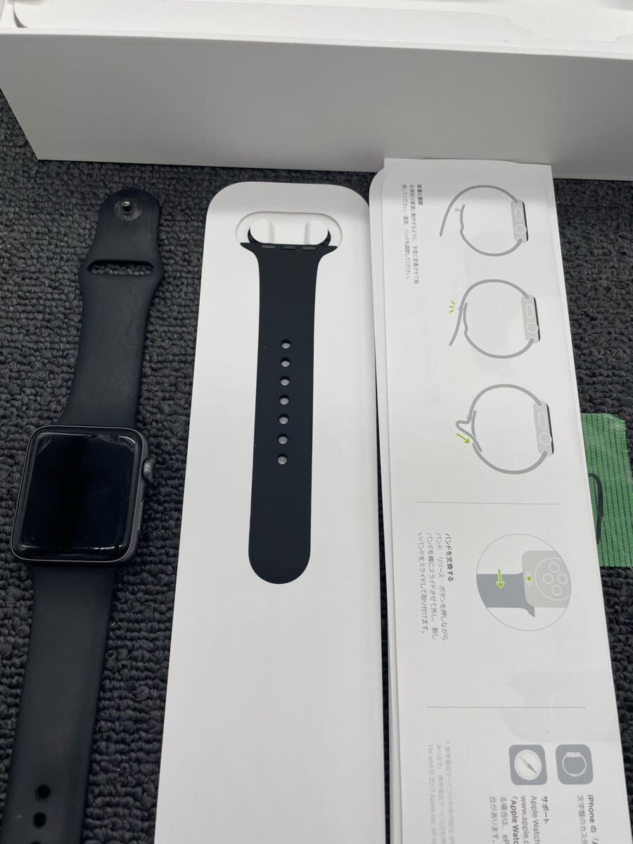 Apple 割引 Watch Series 3 42mm スペースグレイ アルミ 箱付き 初期化
