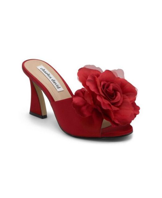 送料無料 チャールズ デイビッド レディース サンダル シューズ Womens Kimberly Red