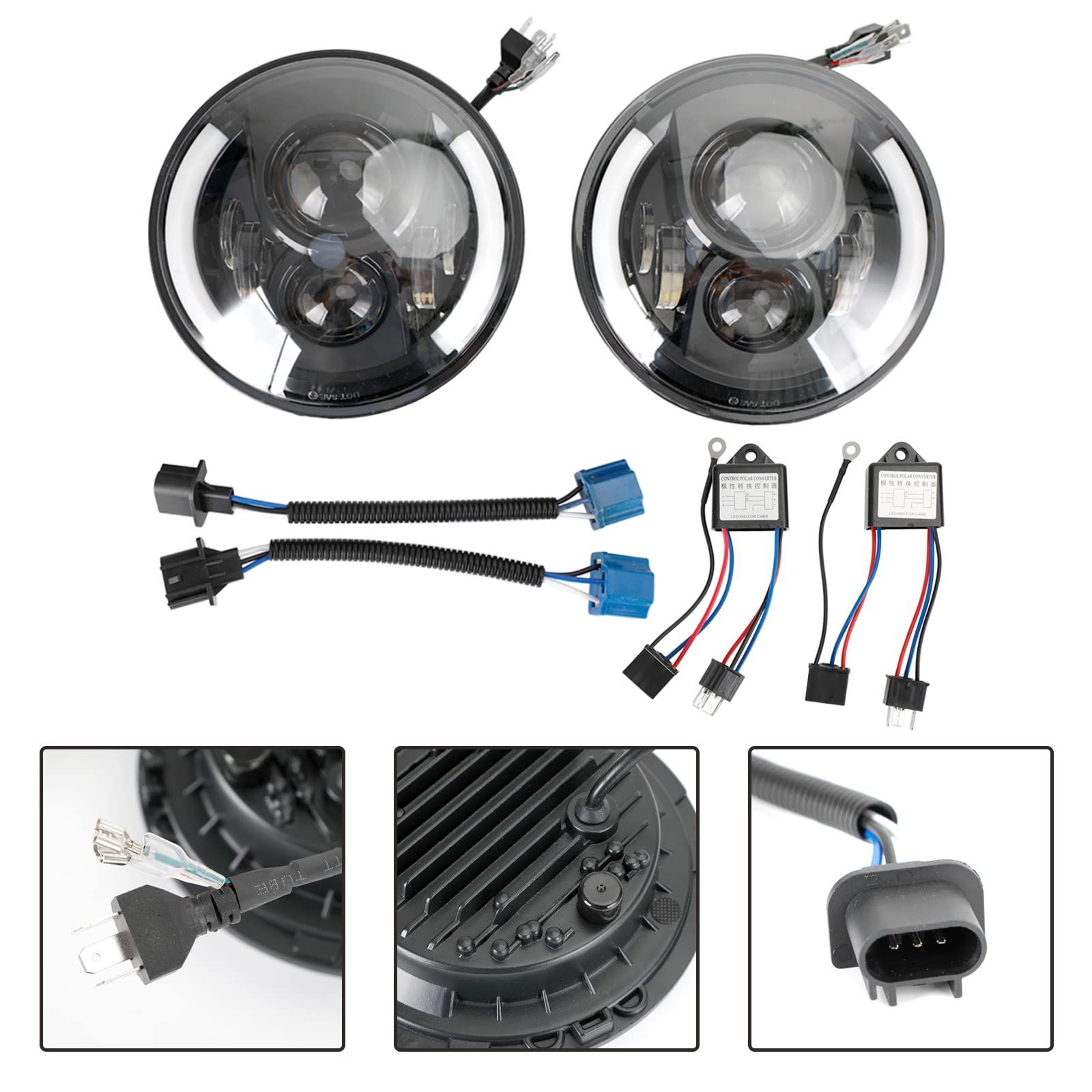 ジムニーJB23JUNYANヘッドライト JB23 ジムニー LED ヘッドライト プロジェクター カプラーオン