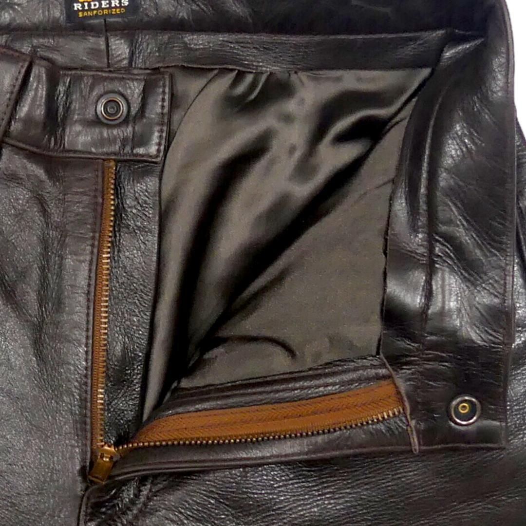 Lee RIDERS リー　ライダース　レザー パンツ 牛革　size28 Lee RIDERS 牛革パンツ 28 パンツ