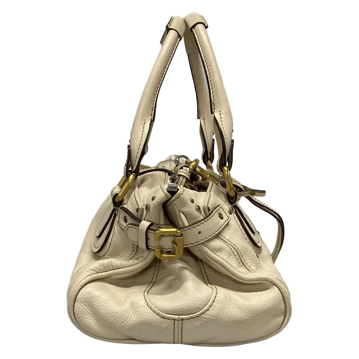 小*す様 Chloé パディントン　ベージュ レザー ハンドバッグ Chloe(クロエ) ハンドバッグ パディントン アイボリー レザー