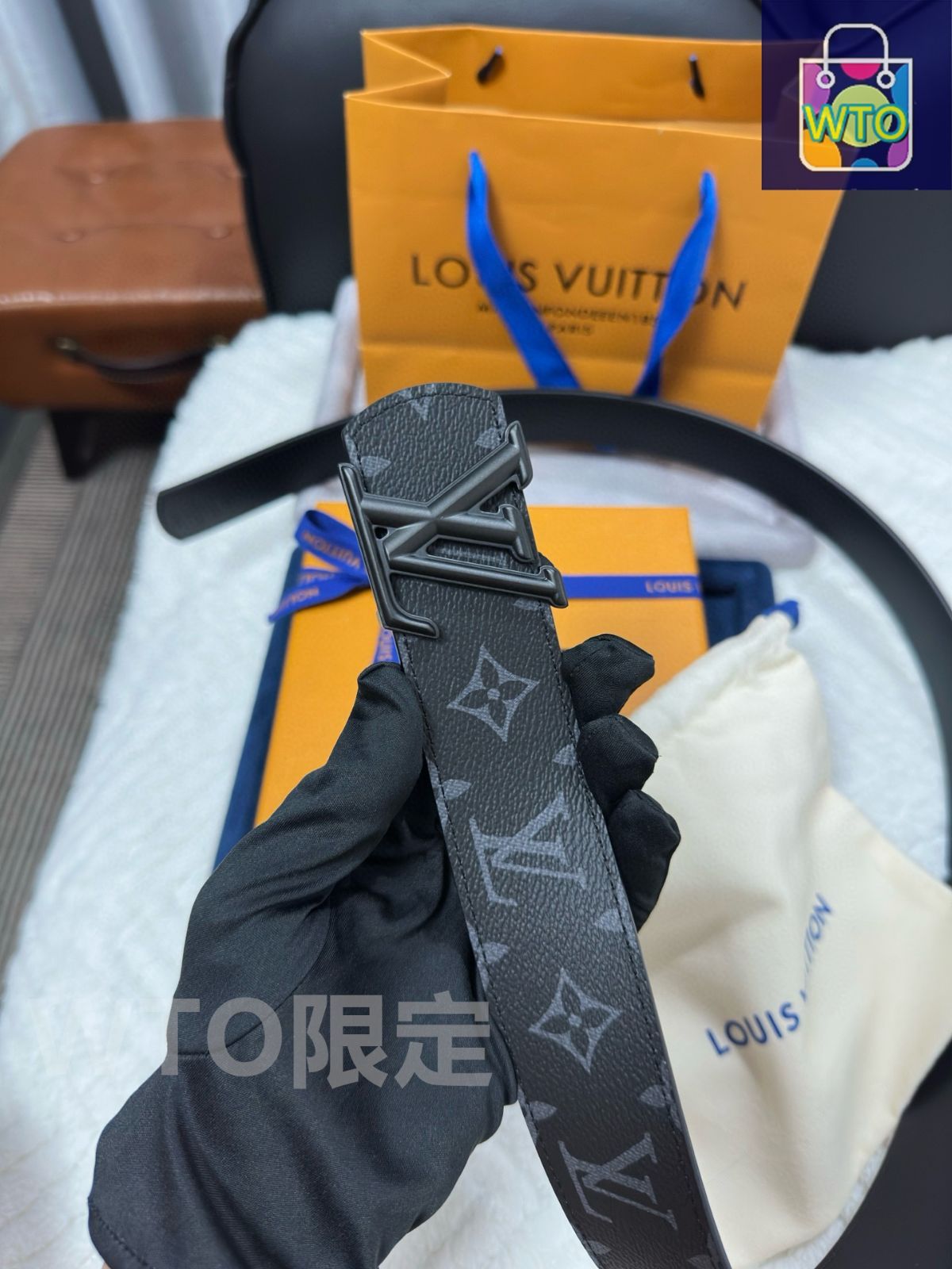 Louis Vuitton ブラック ナイロン ストラップ Louis Vuitton ブラック ナイロン ストラップ ヴィトン ナイロン