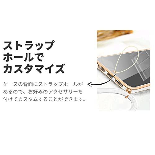 【匿名配送】 Galaxy A53_ホワイト Galaxy A53 5G ケース クリア TPU ショルダー カバー SC-53C SCG15 スマホケース 肩