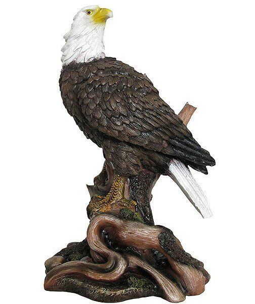 アメリカン白頭鷲 彫像(野鳥シリーズ) 装飾彫刻/ 愛国心 ロッジホーム