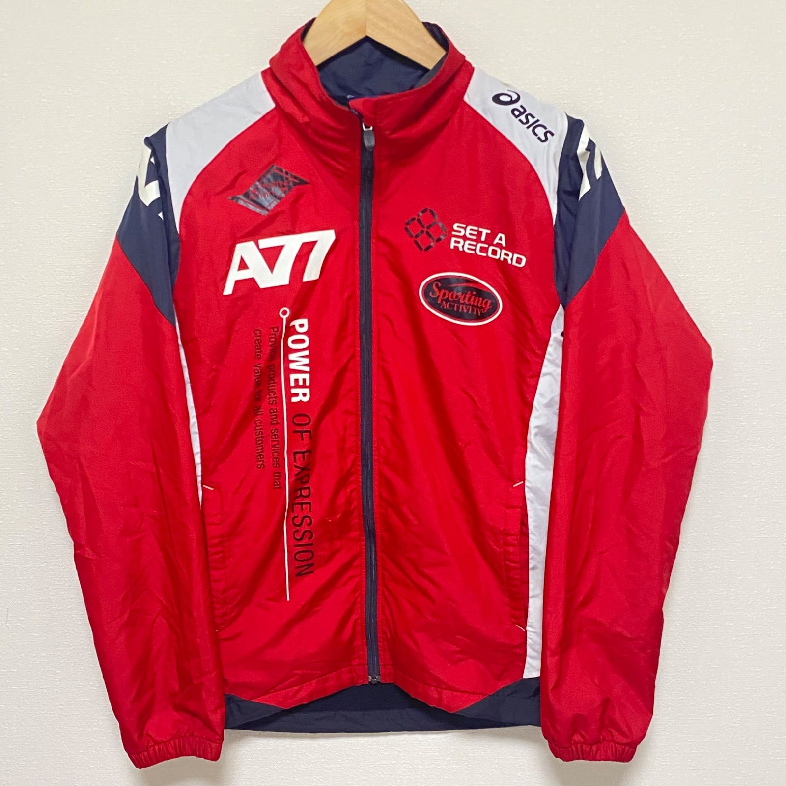 w^)b asics アシックス トラックジャケット ジップアップ ジャージ