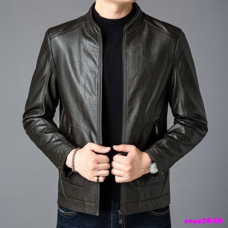 ミリタリージャケット レザージャケット メンズ 羊革 皮ジャン ライダース バイク ショート スリムタイプ おしゃれ かっこいい HOUSTON ヒューストン MA-1 ジャケット レザージャケット メンズ