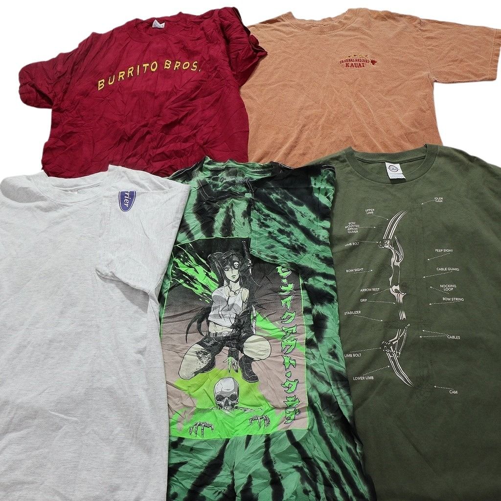 古着卸 mix 半袖Tシャツ 20枚セット メンズ L タイダイ柄 チームロゴ ワンポイント 英文字 古着 NC3862 WWW_KARIMZIABAT_FR