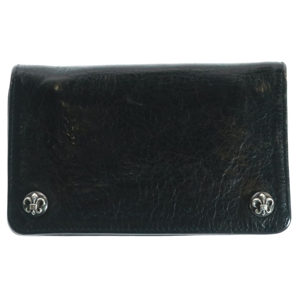 h*0様 オークション売切！Chrome Hearts 1zip ウォレット　ク CHROME HEARTS 1 ZIP CROSS BUTTONS W/CROSS PATCH WALLET