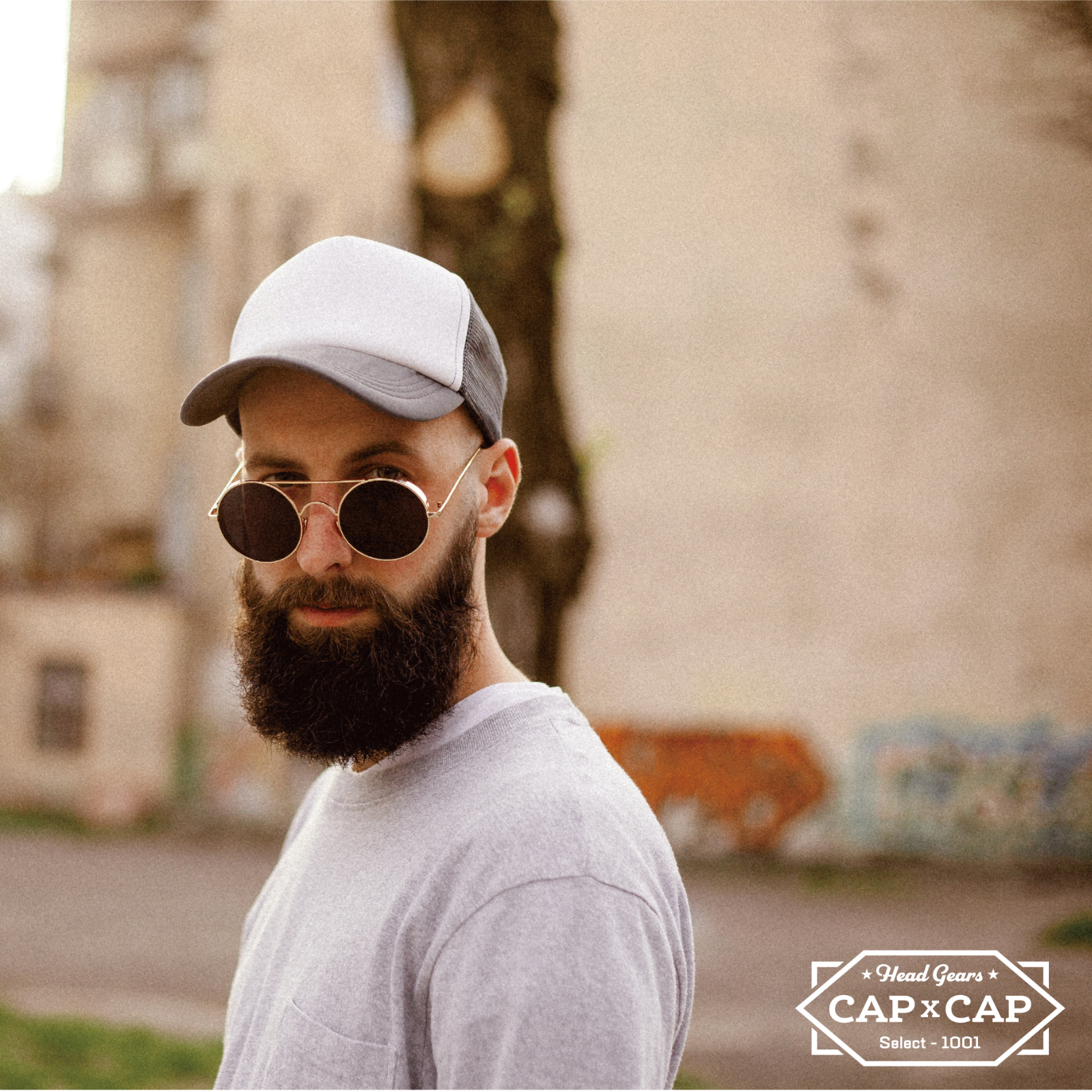 CAP×CAP　メッシュ　トラッカー　キャップ　無地