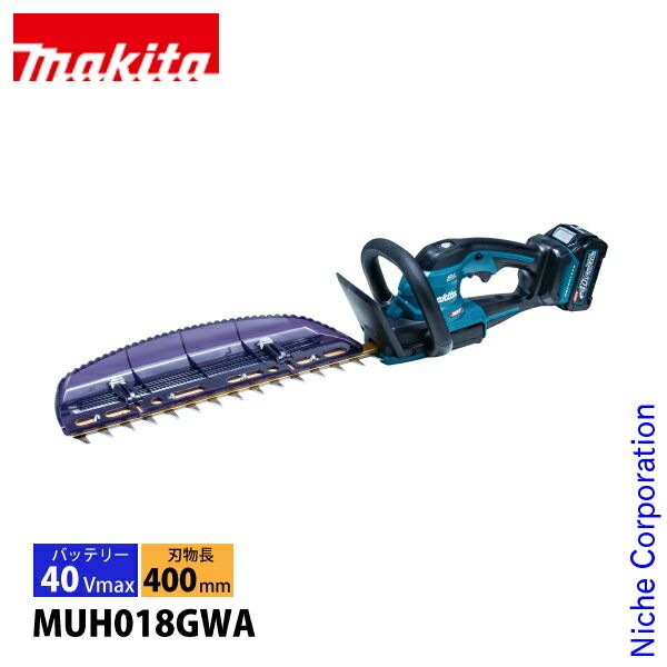 マキタ 40Vmax 充電式ヘッジトリマ 400mm バッテリー 充電器付き MUH018GWA