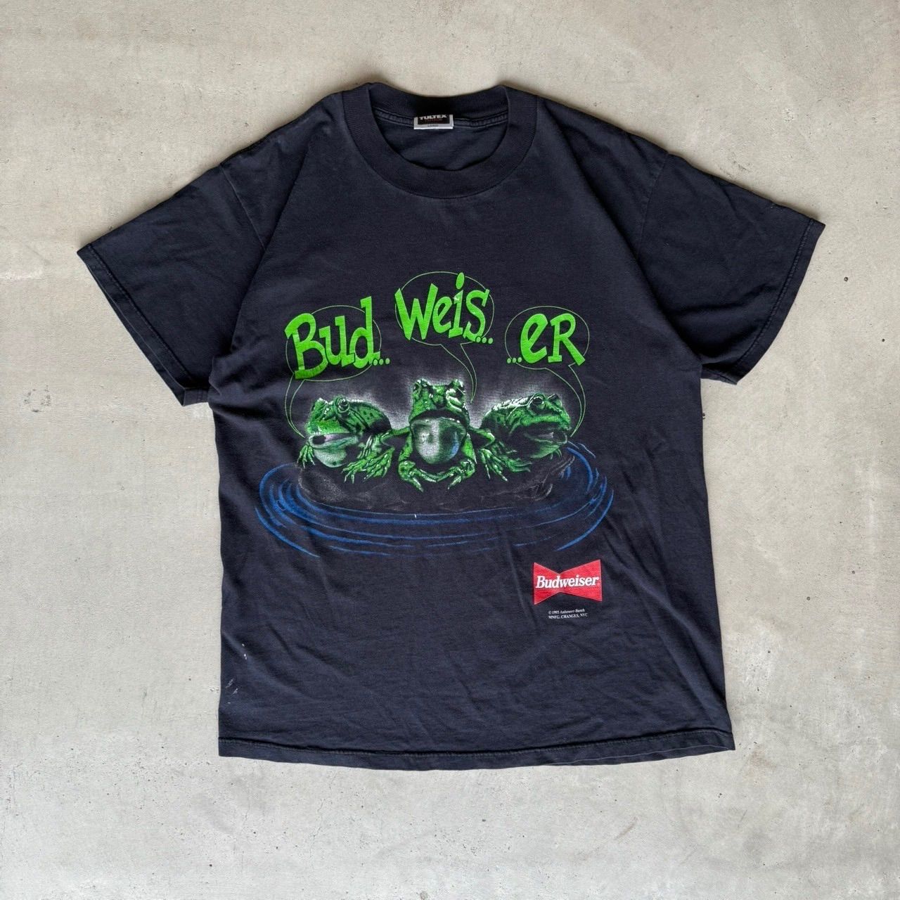 90s Budweiser flog バドワイザー 企業系 カエル 3フロッグ 両面 