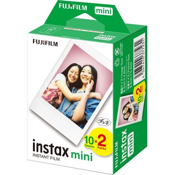 チェキフイルム instax 富士フィルム mini カラー 2パック品 JP2(20枚 