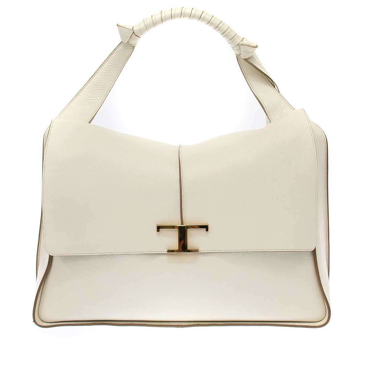 TOD’S トッズ TIMELESS ワンショルダーレザーバッグ  ホワイト TOD'S トッズ TIMELESS ワンショルダーレザーバッグ ホワイト - メルカリ