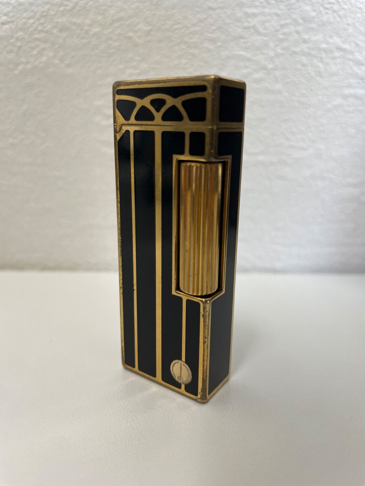Dunhill - M池148 / dunhill ダンヒル ガスライター ブラック ゴールドカラー dunhill ダンヒル ローラー ガスライター 金箔 GP ゴールド