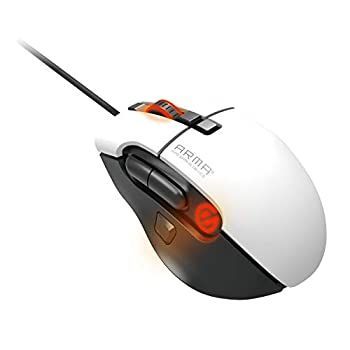 エレコム ゲーミングマウス Mサイズ 8ボタン （ARMA） ハードウェアマクロ搭載 DPI調整(100~16000) ホワイト M-ARMA50WH