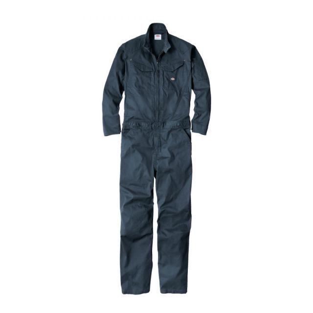 Dickies ヘリンボーンツナギ ネイビー 3XL D-916 ディッキーズ 作業着 作業服 つなぎ 長袖 ストレッチ ツナギ