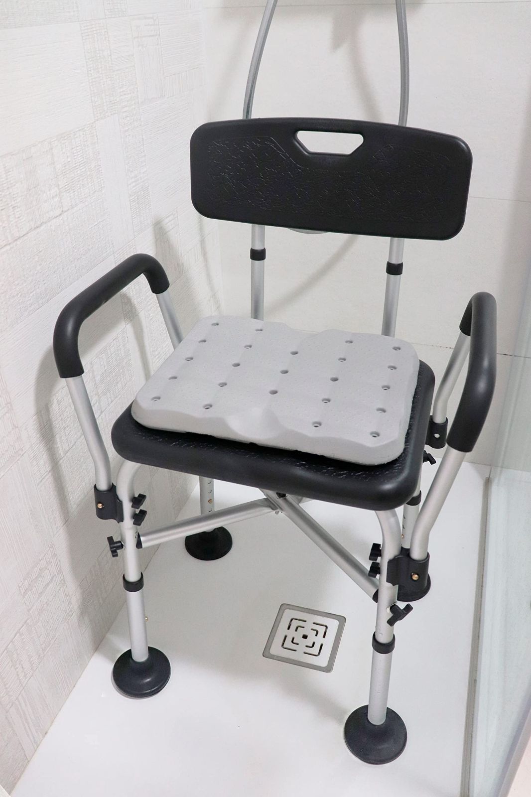 数量 介護 お風呂椅子 150 kg 風呂椅子 介護用 シャワーベンチ シャワーチェア シャワースツール シャワーチェアクッション付き 必要なツールはありません - KMINA ヨーロッパ製