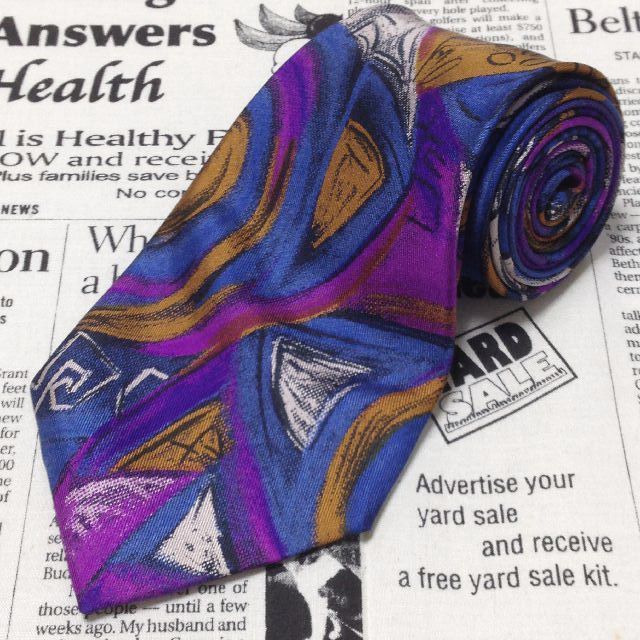 未使用】fiorio フィオリオ ネクタイ ソリッド 紺 タグ付き Fiorio