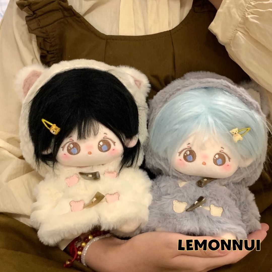 オリジナル ぬいぐるみ 着せ替え 20cm グレー 20cm ぬいぐるみ服 着せ替え ぬい活 帽子 靴付き グレー 推し活