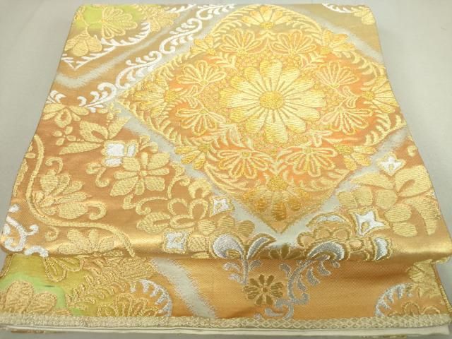 平和屋着物◎六通柄袋帯 花菱文 金銀糸 正絹 逸品 DAAP3216ar - メルカリ