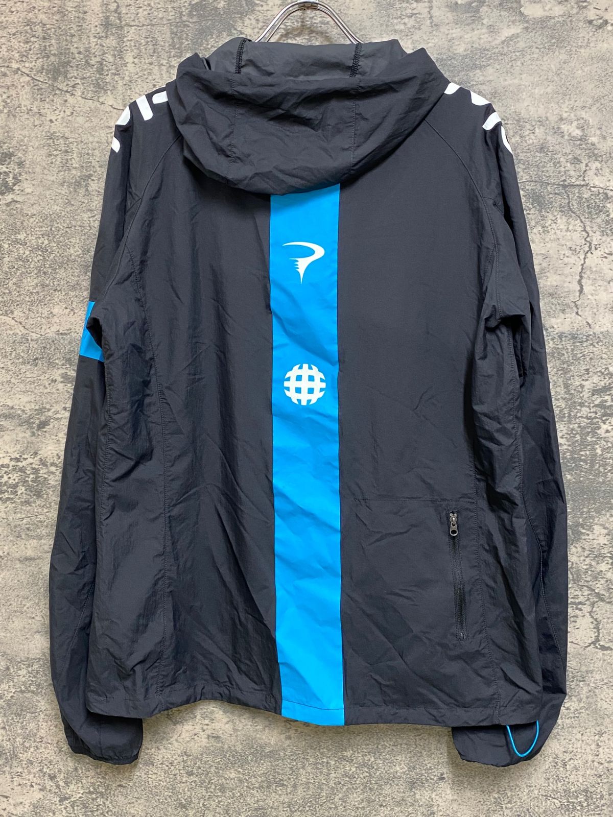 JN161 ラファ Rapha SPRAY JACKET 長袖 ウィンドブレーカー 黒 L TEAM Sky