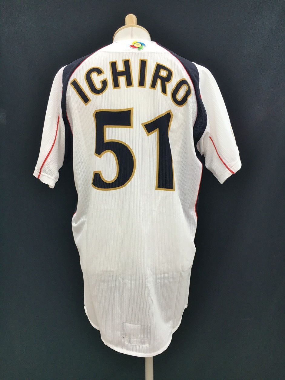 ミズノ MIZUNO ユニフォーム O-51 2009年 WBC 日本代表 侍ジャパン 51 イチロー ホワイト×ネイビー ♥ 2509WR116